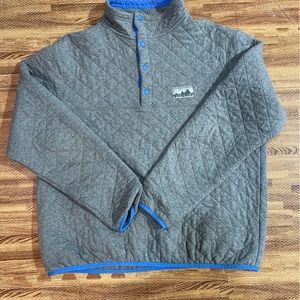 Patagonia cotton quilted snap pullover